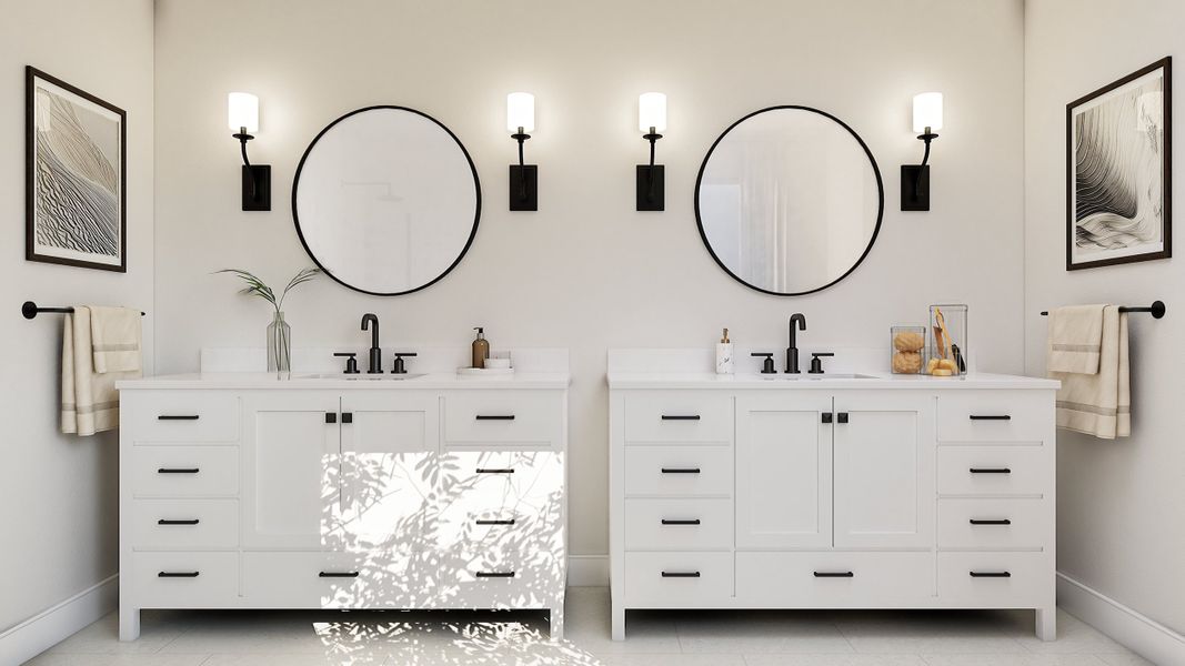 Representative furnished interior of a home built from the Stirling by K. Hovnanian® Homes in Monterra, Rockwall (Image 13).