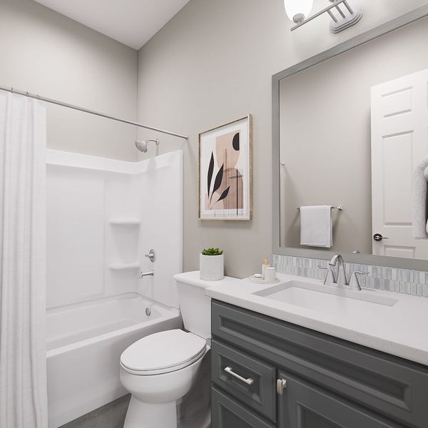 Representative furnished interior of a home built from the Spring Plan 50-2 by Tri Pointe Homes in Abel Ranch, Goodyear (Image 15).