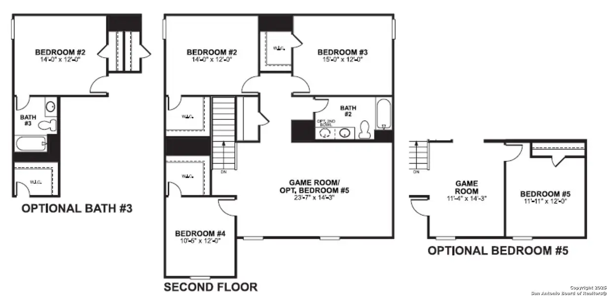 2D floor plan layout of this home in Agave, San Antonio, TX (Image 4).