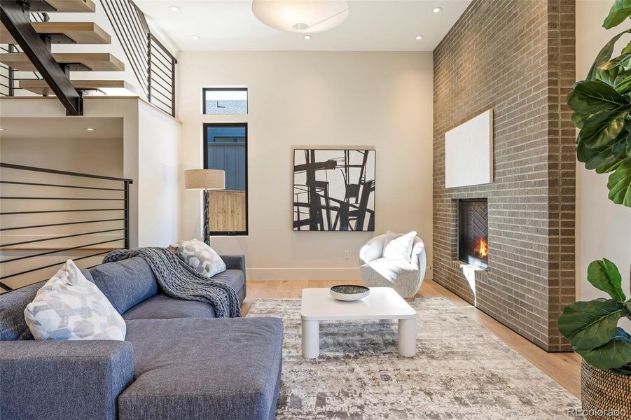 Intimate overlooking the back covered terrace and yard