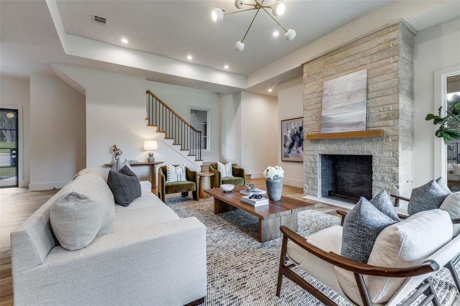 Furnished interior view inside a new home in , Dallas (Image 34).