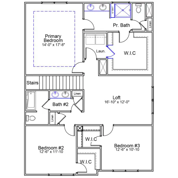 2D floor plan layout of this home in Ellington, Elgin, SC (Image 3).