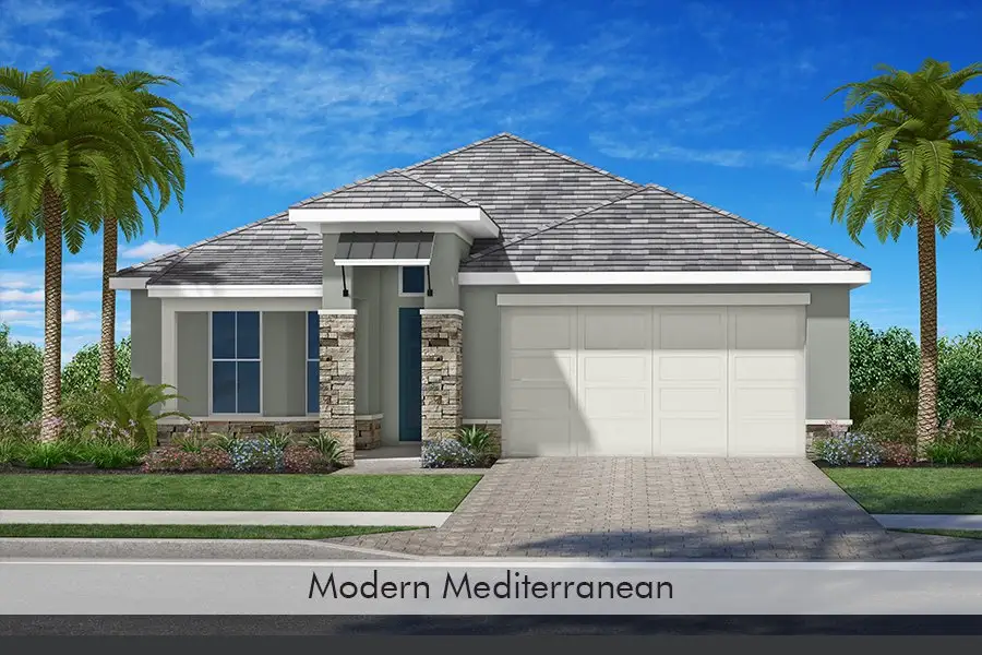 Representative exterior photo of a completed home built from the Cay by Homes by Towne in Shellstone at Waterside, Sarasota, FL (Image 13).