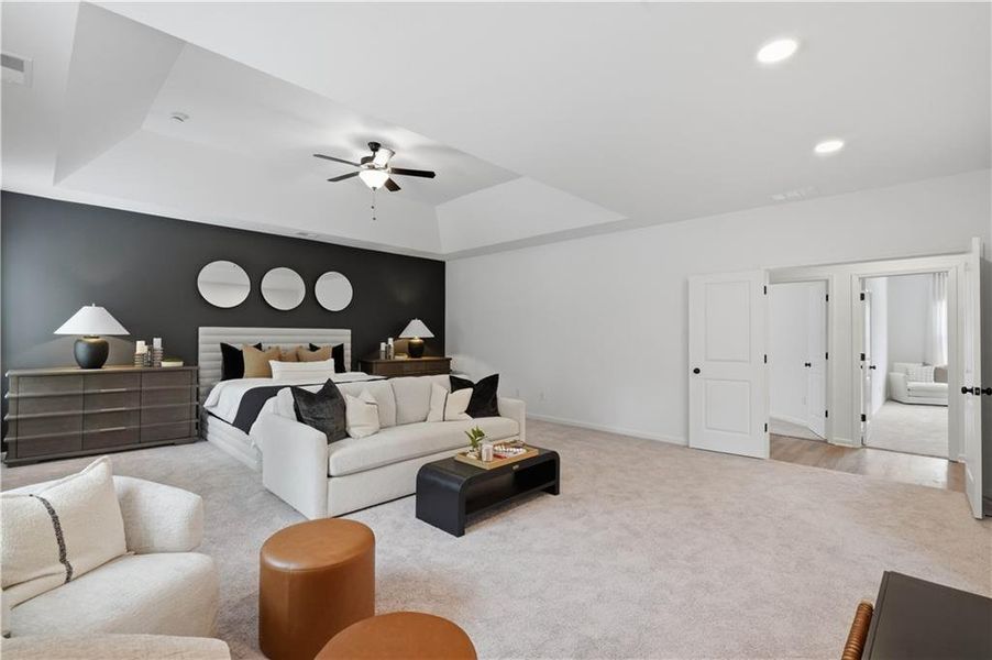 Furnished interior view inside a new home in The Stables at Ewing Chapel, Dacula (Image 31).