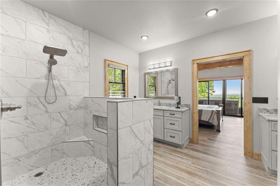 Furnished interior view inside a new home in , Cleveland (Image 19).