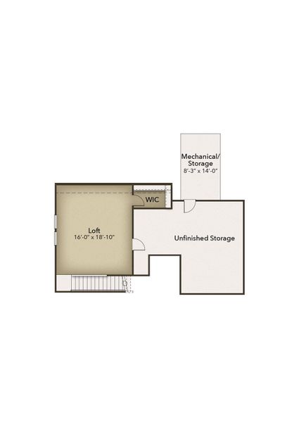 2D floor plan layout of this home in Waterbridge, Myrtle Beach, SC (Image 5).