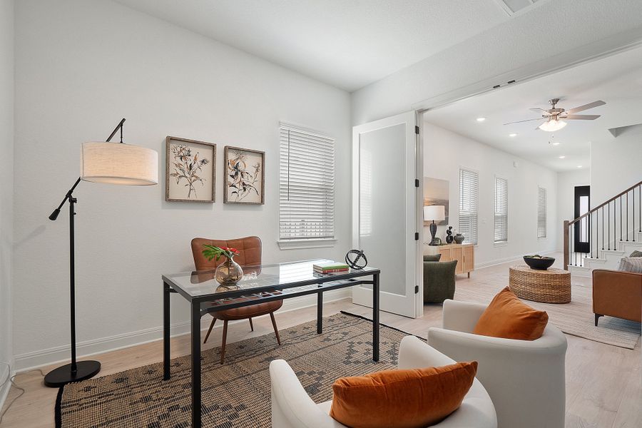 Furnished interior view inside a new home in Foxfield, Austin (Image 7).