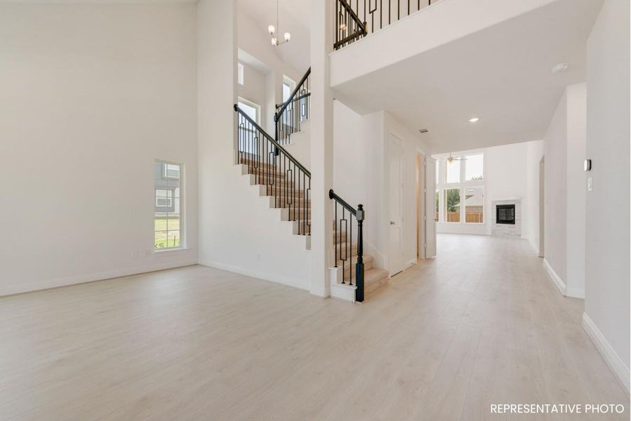 Representative unfurnished interior of a home built from the Royal Palm by Grand Homes in Trails at Cottonwood Creek, Rowlett (Image 12).
