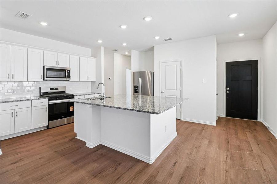 Furnished interior view inside a new home in Eastridge - Spring Series, McKinney (Image 8). Furnished interior view inside a new home in Eastridge - Spring Series, McKinney (Image 8).