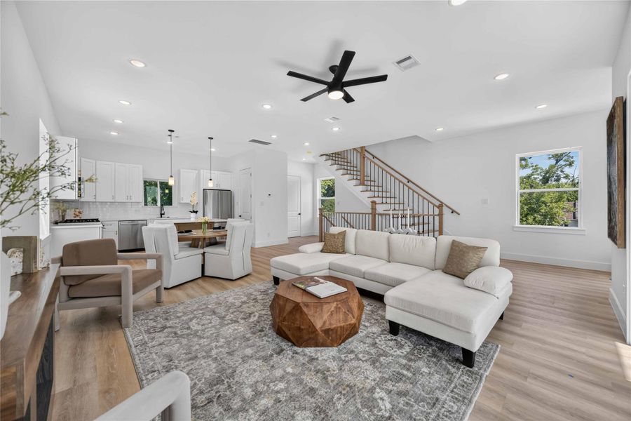Furnished interior view inside a new home in , Houston (Image 13). Furnished interior view inside a new home in , Houston (Image 13).