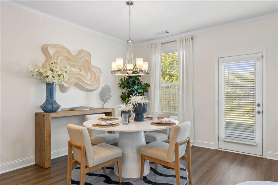 Furnished interior view inside a new home in Somerset at Riverbrook, Gainesville (Image 30).