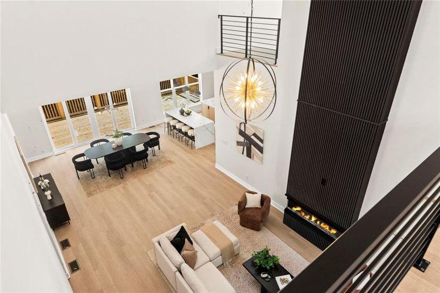 Furnished interior view inside a new home in , Fairburn (Image 46).
