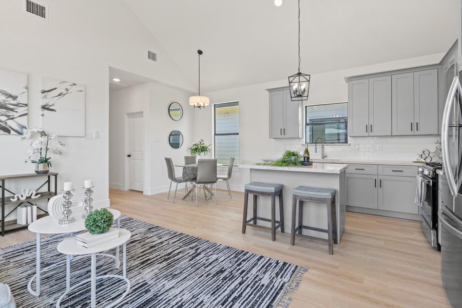 Furnished interior view inside a new home in , Beasley (Image 6).