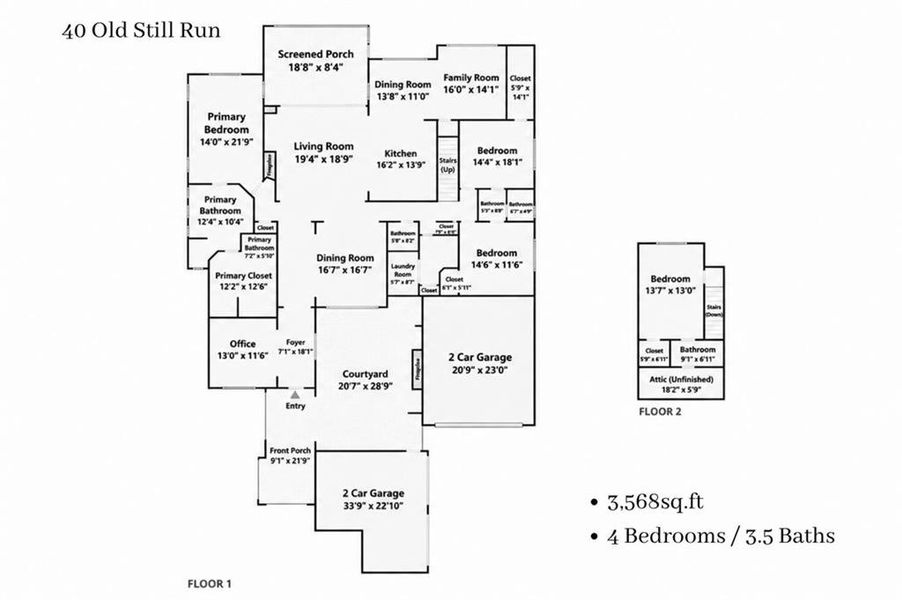 2D floor plan layout of this home in , Newnan, GA (Image 5).