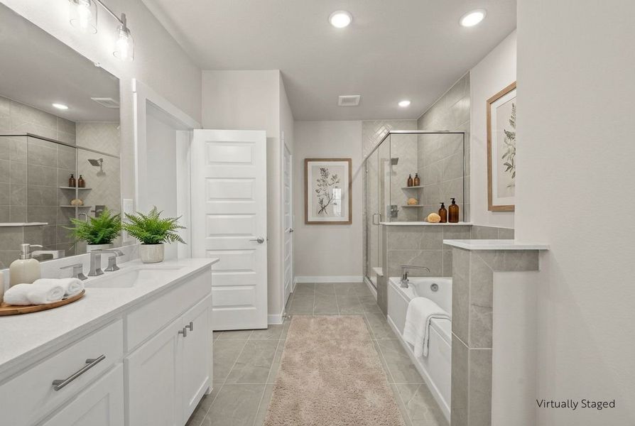 Furnished interior view inside a new home in Wildridge, Oak Point (Image 9).
