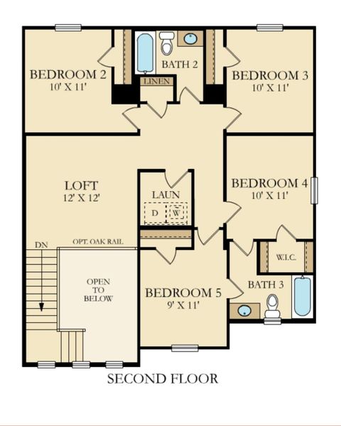 2D floor plan layout of this home in , Summerville, SC (Image 6). 2D floor plan layout of this home in , Summerville, SC (Image 6).