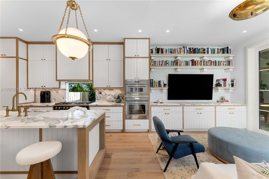 Furnished interior view inside a new home in , Key Biscayne (Image 9). Furnished interior view inside a new home in , Key Biscayne (Image 9).