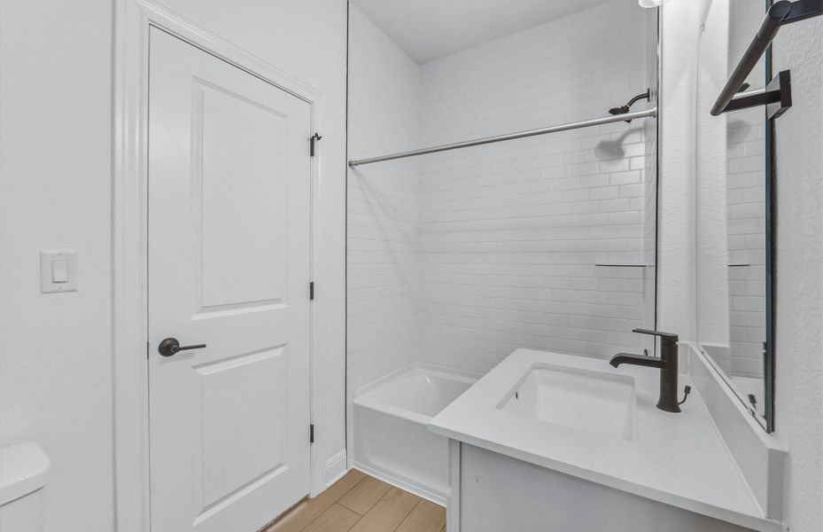 Furnished interior view inside a new home in Horizon Lake, Leander (Image 6).