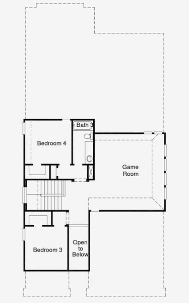 Second Floor Floorplan - Representative Photo