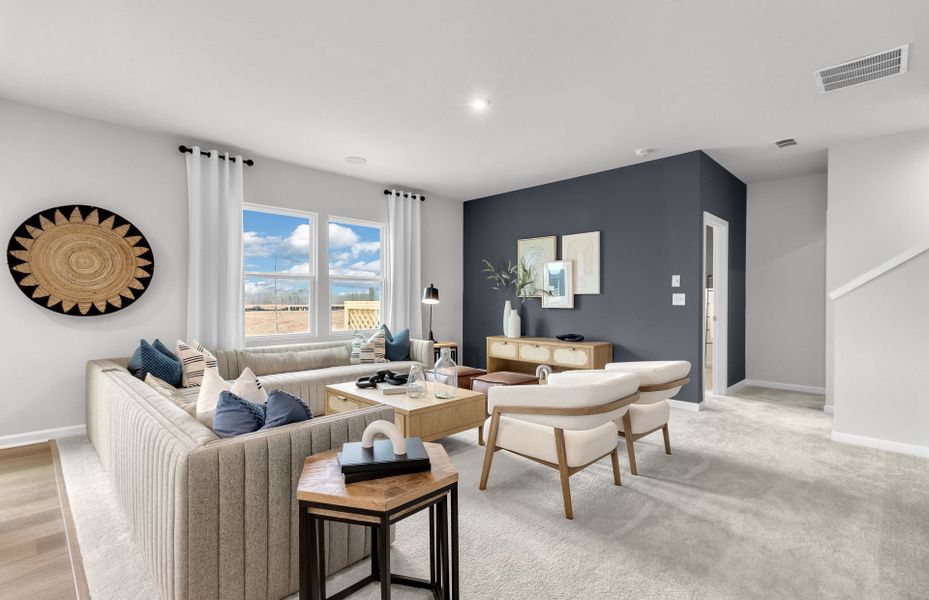 Furnished interior view inside a new home in Carpenter Falls, Durham (Image 5).