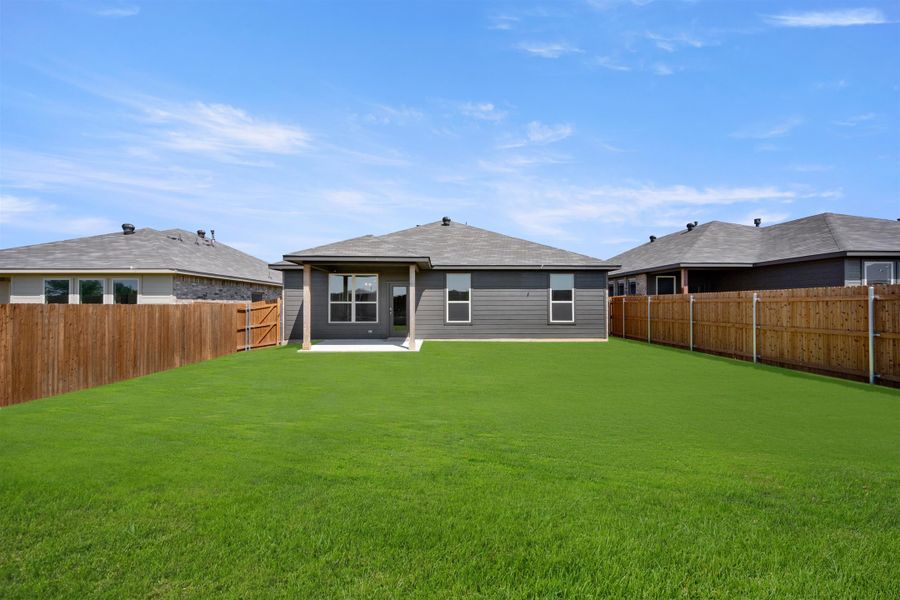 Exterior details and patio area of a home in Baker Farms, Cleburne (Image 4). Exterior details and patio area of a home in Baker Farms, Cleburne (Image 4).