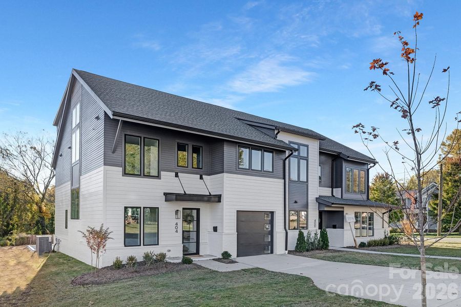 Front exterior of a new home in , Charlotte, NC, highlighting curb appeal (Image 25).