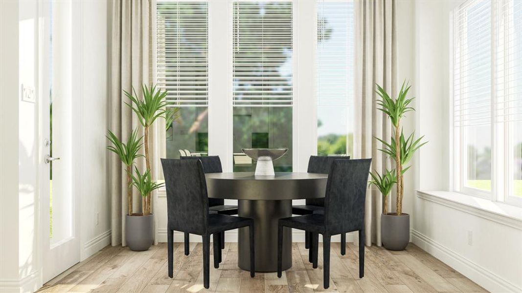 Miscellaneous room featuring light hardwood / wood-style flooring