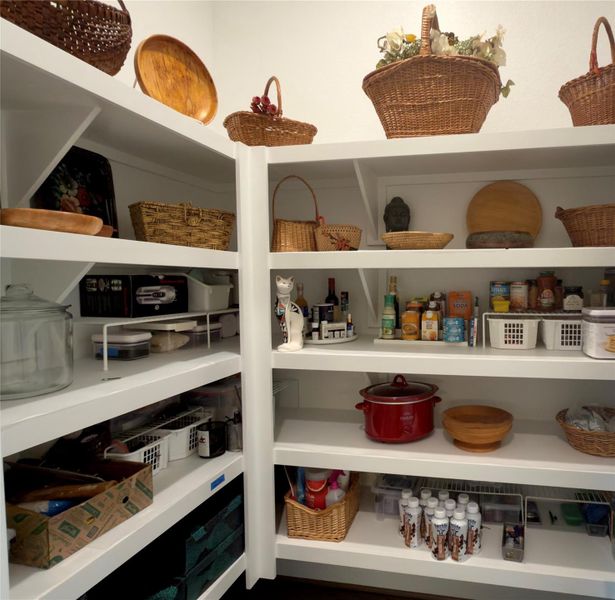 A view of the walk in pantry