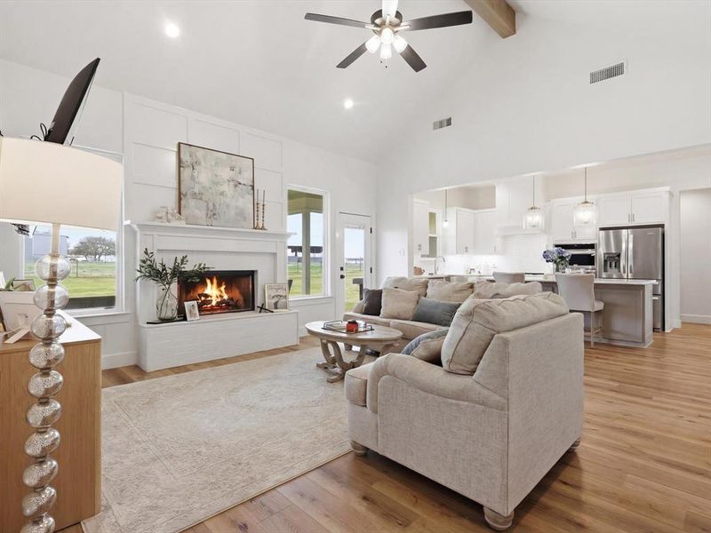 Furnished interior view inside a new home in , Weatherford (Image 4).
