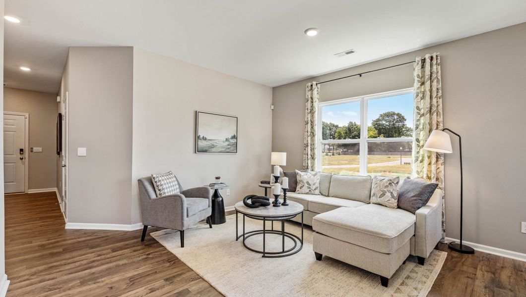 Furnished interior view inside a new home in Tanglewood Townes, Greenville (Image 6).