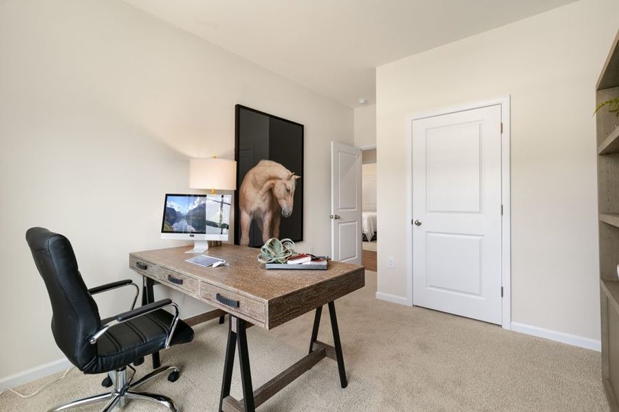 Representative furnished interior of a home built from the BOOTH by D.R. Horton in Gretchen Pines, West End (Image 13).