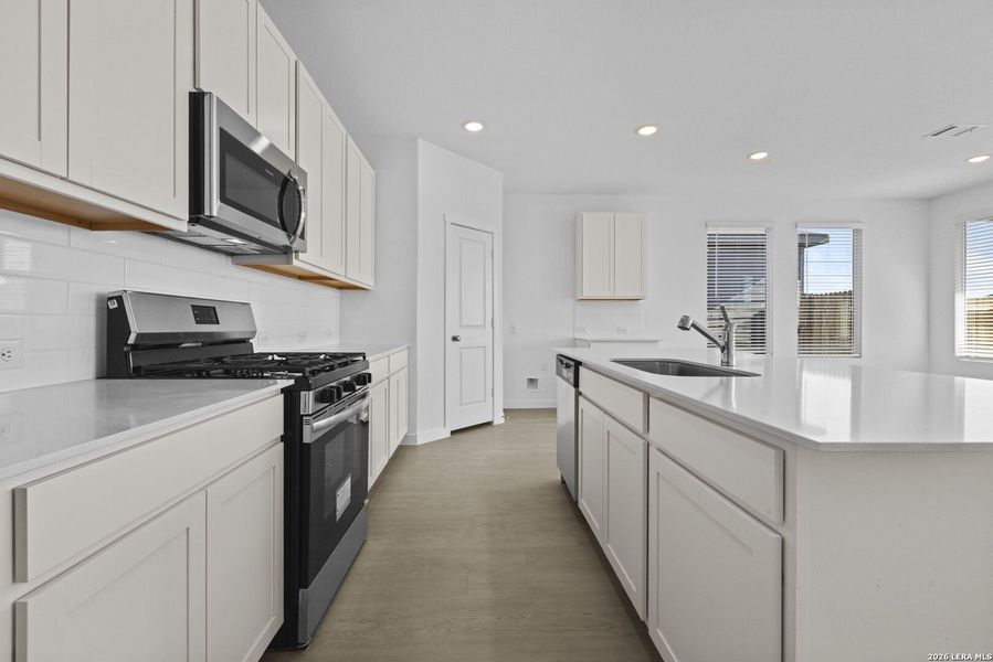 Furnished interior view inside a new home in Voss Farms, New Braunfels (Image 5). Furnished interior view inside a new home in Voss Farms, New Braunfels (Image 5).