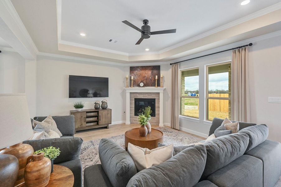 Furnished interior view inside a new home in Wellborn Settlement, College Station (Image 21). Furnished interior view inside a new home in Wellborn Settlement, College Station (Image 21).