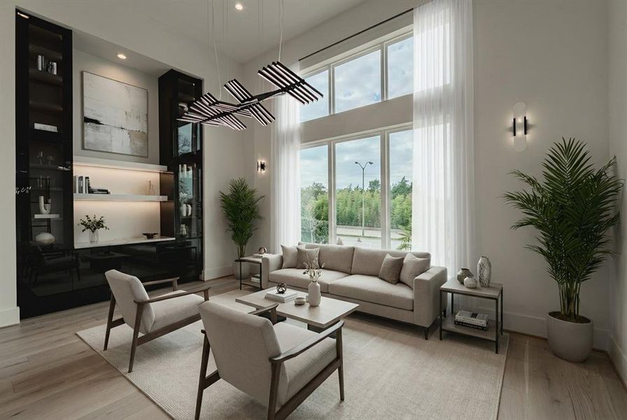 Furnished interior view inside a new home in , Dallas (Image 7).