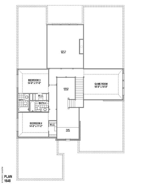 Plan 1648 2nd Floor Plan 1648 2nd Floor
