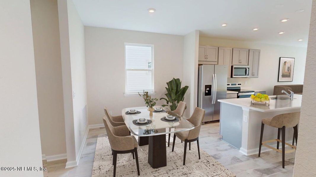 Furnished interior view inside a new home in Sandridge Hills, Green Cove Springs (Image 4). Furnished interior view inside a new home in Sandridge Hills, Green Cove Springs (Image 4).