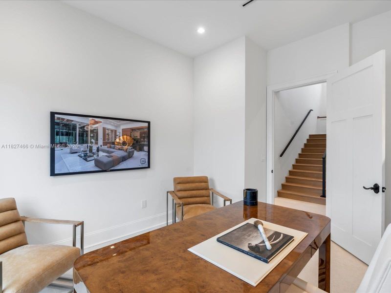 Furnished interior view inside a new home in , Miami (Image 31).