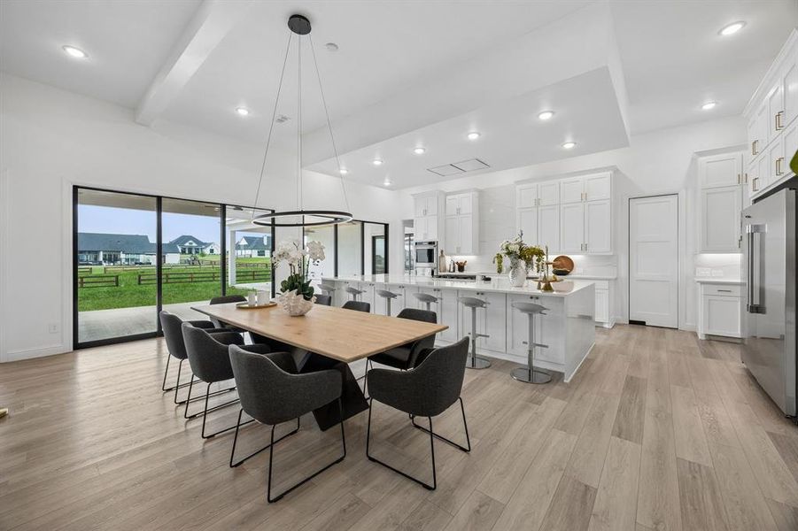 Furnished interior view inside a new home in , Northlake (Image 7).