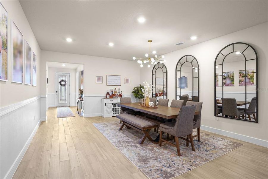 Furnished interior view inside a new home in Winding Meadows, Apopka (Image 10).