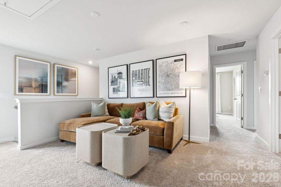 Furnished interior view inside a new home in Meadow Creek Village, Locust (Image 14).