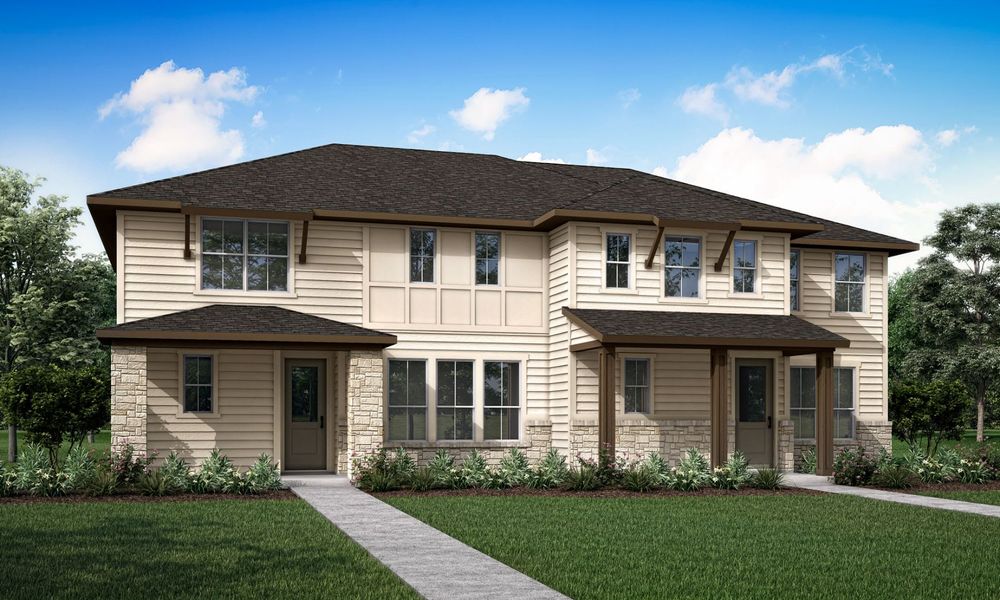 Representative exterior photo of a completed home built from the Chicory by Tri Pointe Homes in The Retreat at Harvest, Argyle, TX (Image 12).