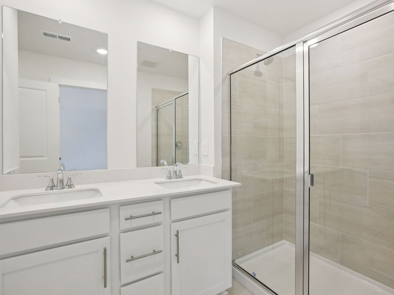 Furnished interior view inside a new home in Cedarcrest Townhomes, Fairview (Image 6).