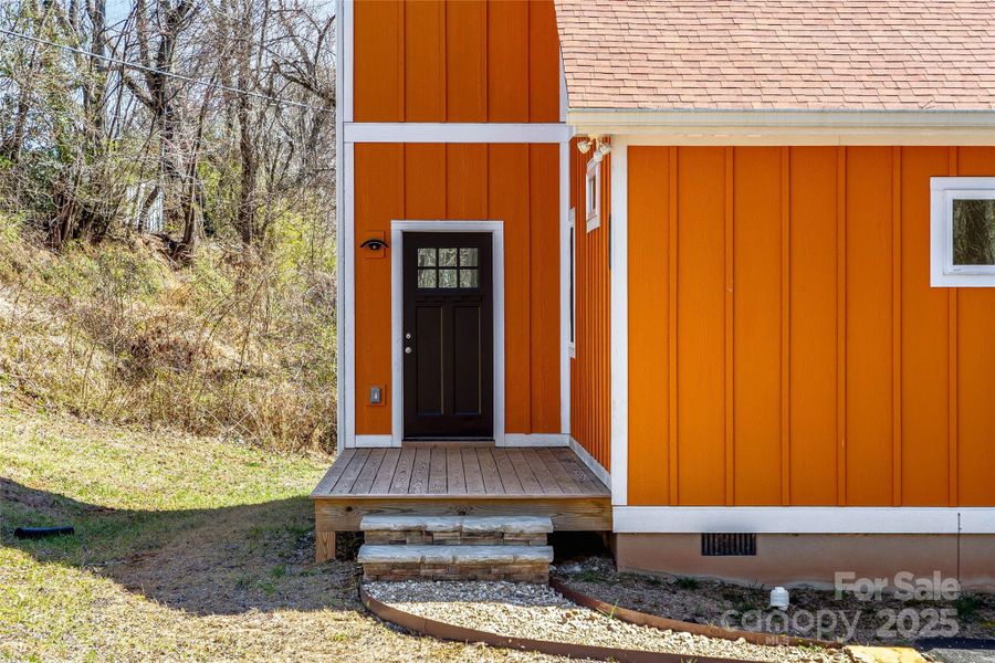 Front exterior of a new home in , Asheville, NC, highlighting curb appeal (Image 21).