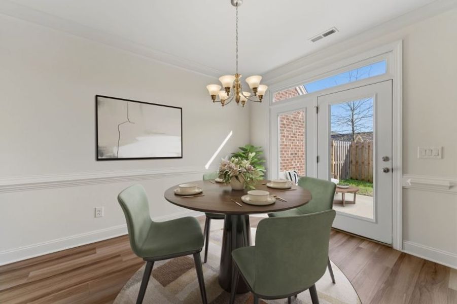 Representative furnished interior of a home built from the Cayman by Keystone Homes NC in Weybridge, Burlington (Image 12). Representative furnished interior of a home built from the Cayman by Keystone Homes NC in Weybridge, Burlington (Image 12).