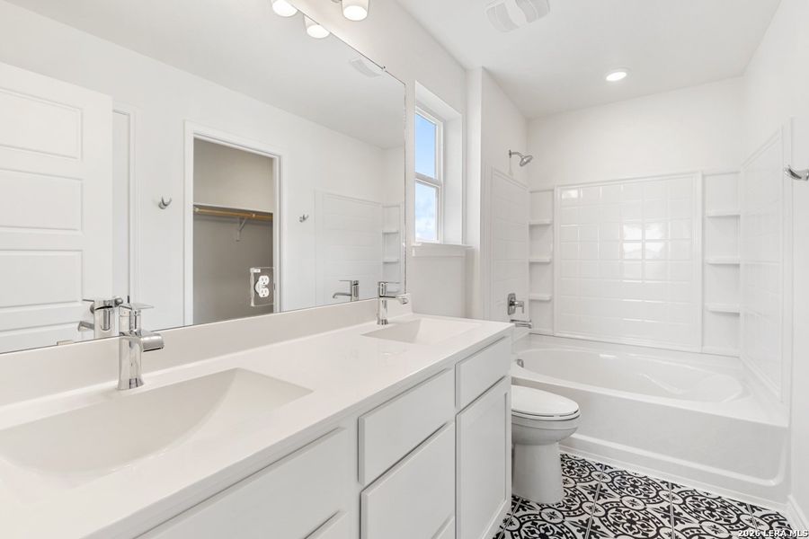 Furnished interior view inside a new home in Medina Crossing, Von Ormy (Image 12).