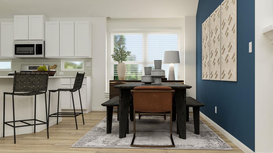 Furnished interior view inside a new home in Lively Ranch: Brookstone Collection, Georgetown (Image 6).