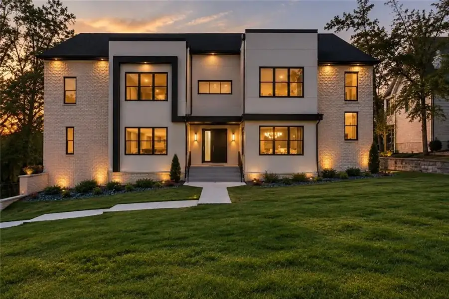 Front exterior of a new home in , Mableton, GA, highlighting curb appeal (Image 25). Front exterior of a new home in , Mableton, GA, highlighting curb appeal (Image 25).