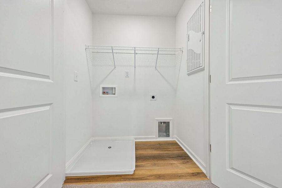 Spacious, unfurnished interior of a new home in Brooks Mill - Edge Series, Durham (Image 12). Spacious, unfurnished interior of a new home in Brooks Mill - Edge Series, Durham (Image 12).