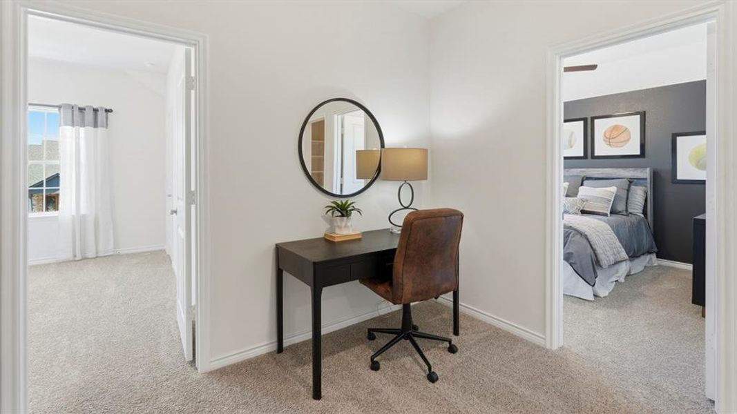 Furnished interior view inside a new home in The Woods at Lindsey Place, Anna (Image 26).