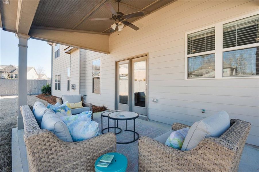 Furnished interior view inside a new home in Sierra Lake, Cumming (Image 12). Furnished interior view inside a new home in Sierra Lake, Cumming (Image 12).